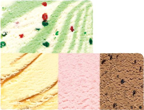 アイスクリームケーキのフレーバー詳細