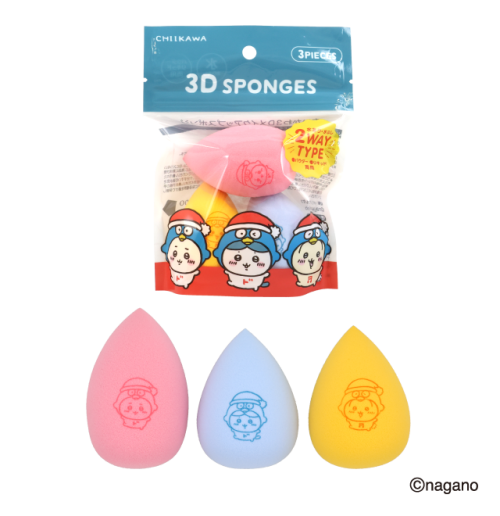ちいかわ 3Dパフ3Pセット