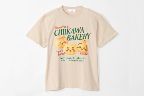 ちいかわベーカリー Tシャツ 実写パンなみんな ベージュ