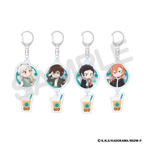 文豪ストレイドッグス わん！2×Bull Puluコラボのゆらゆらアクリルキーホルダー