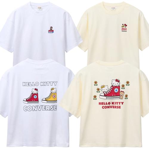 ハローキティ×コンバース バックプリントTシャツ 全2種