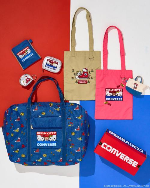 ハローキティ×コンバース バッグ・ポーチ コレクション