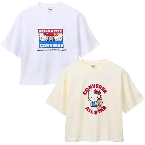 ハローキティ×コンバース プリントTシャツ 全2種