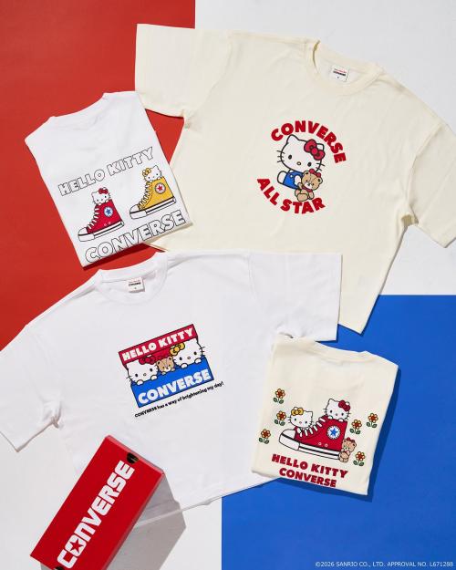ハローキティ×コンバース Tシャツコレクション