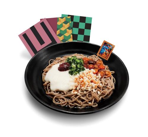鬼滅の刃 追憶回廊ノ導 カフェメニュー 冷やしとろろたぬきそば