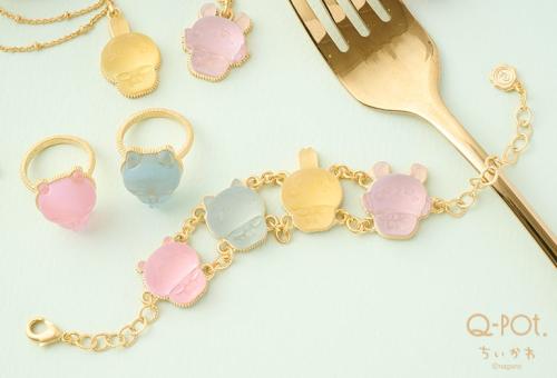 ちいかわ×Q-pot. パート・ドゥ・フリュイ ブレスレット・ブローチ