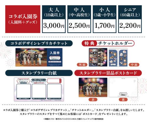 文豪ストレイドッグス×東武動物公園 コラボ入園券・特典