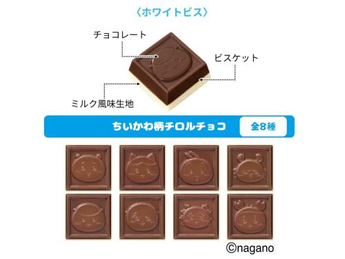 ちいかわ柄チロルチョコ ホワイトビス