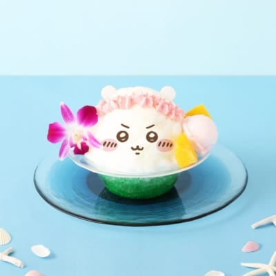 映画ちいかわ 人魚の島のひみつ コラボカフェ ちいかわのピーチかき氷