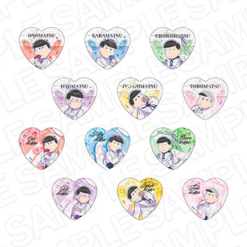 ハート型ホログラムカンバッジ Angel ver.（全12種）