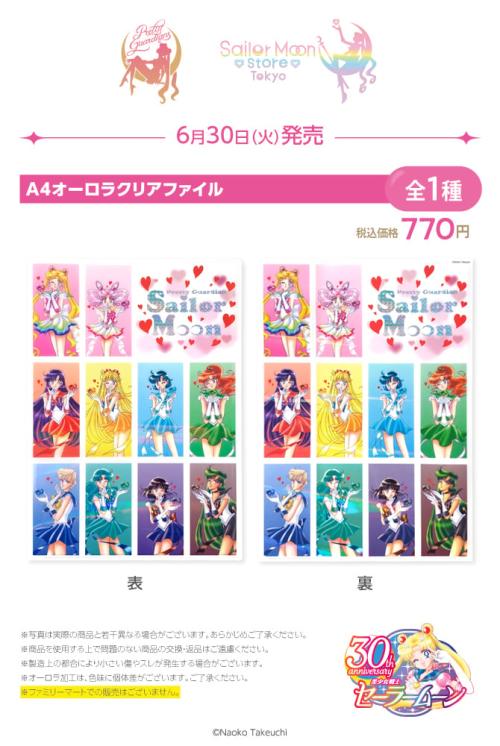 「美少女戦士セーラームーン」A4オーロラクリアファイル 表・裏
