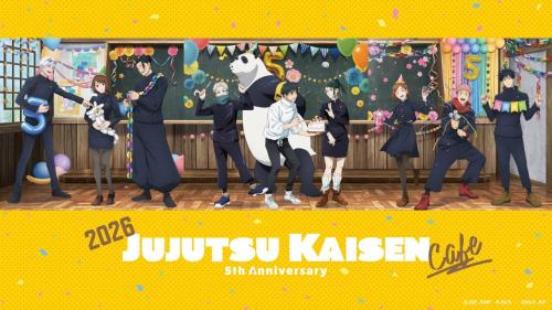 呪術廻戦カフェ2026 5th Anniversary メインビジュアル