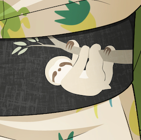 凪誠士郎の帯 ナマケモノ