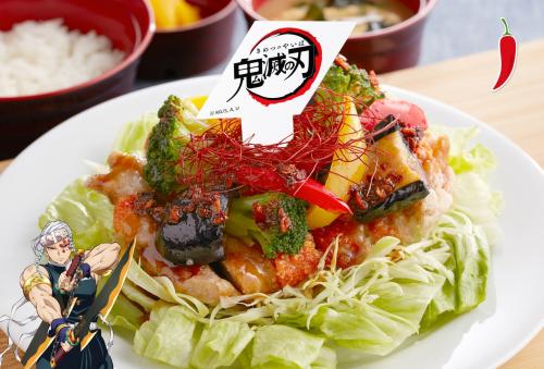 宇髄天元のド派手なピリ辛チキン南蛮定食