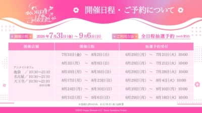 スタフォニ アニメイトカフェ 開催日程・抽選予約スケジュール