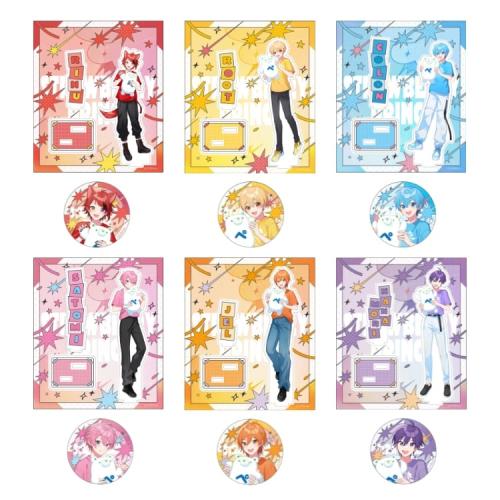 すとぷり アクリルスタンド缶バッジセット ファミッペだっこver.