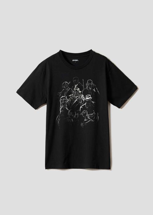 名探偵コナン グラニフ 黒ずくめの組織 Tシャツ