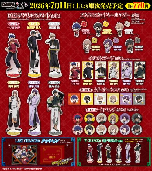 桃源暗鬼 DMMくじ 賞品ラインナップ