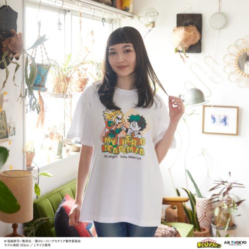 シーンイラストTシャツ 緑谷出久＆オールマイト