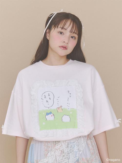 ちいかわフリルTee ピンク