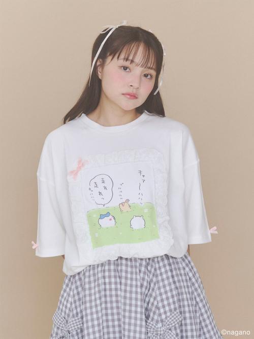 ちいかわフリルTee オフホワイト