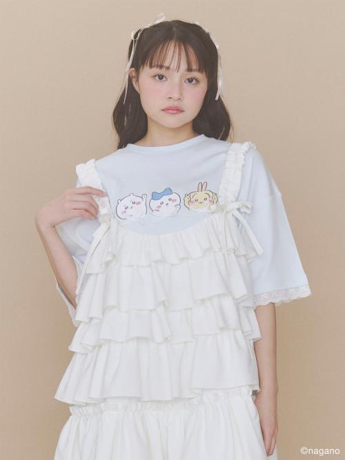 ちいかわリボンTee ブルー