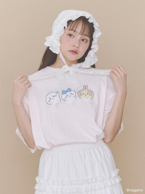 ちいかわリボンTee ピンク