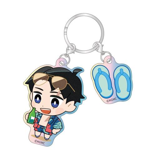 C賞 2連オーロラアクリルキーホルダー 水木 浜辺ver.