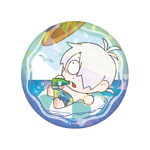E賞 ホログラム76mm缶バッジ 鬼太郎の父 波間ver.