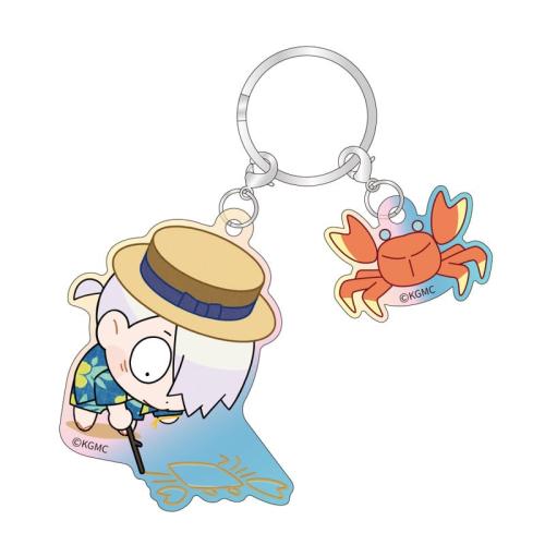 C賞 2連オーロラアクリルキーホルダー 鬼太郎の父 浜辺ver.