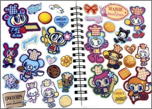 ナルミヤキャラクターズ ぷっくりシール作成例