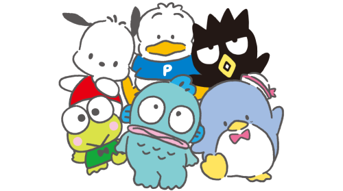 はぴだんぶい 6キャラクター集合イラスト