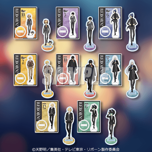 家庭教師ヒットマンREBORN! メンズ雑誌くじ 20連おまけ賞 ミニアクリルスタンドプレート