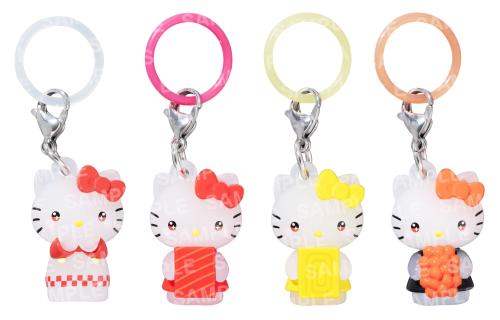 ハローキティ×スシロー コラボミニチャーム 全4種