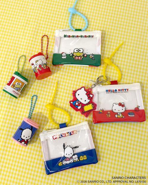 サンリオキャラクターズ×サンキューマート コインケースキーホルダー・窓付きミニケースチャーム・アクリルキーホルダー