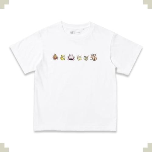 ポケモン UT KIDS 04 人気ポケモン6匹Tシャツ