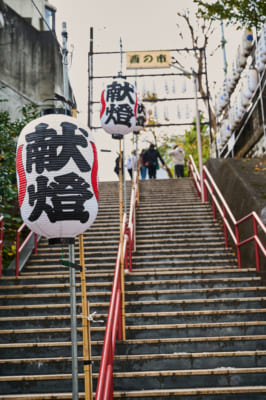 須賀神社の男坂の石段
