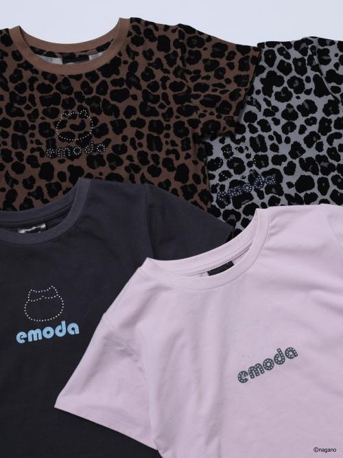 「ちいかわ」×EMODA ラインストーンミニTシャツ 全4色