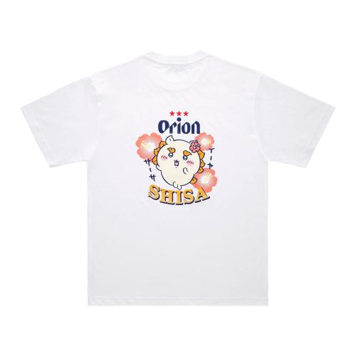 「ちいかわ」×「オリオンビール」Tシャツ ホワイト SHISA 背面