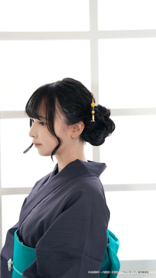 糸師 凛 イメージ浴衣セットの髪飾り