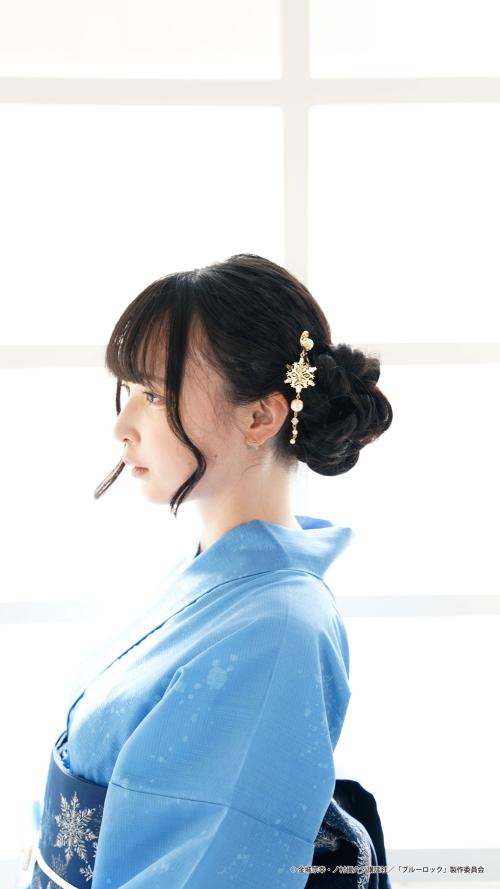 氷織 羊 イメージ浴衣セットの髪飾り