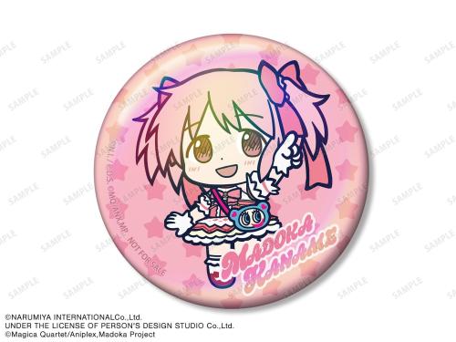ANGEL BLUEコラボ 鹿目まどか ちびキャラ 75mmオーロラ缶バッジ イベント限定特典