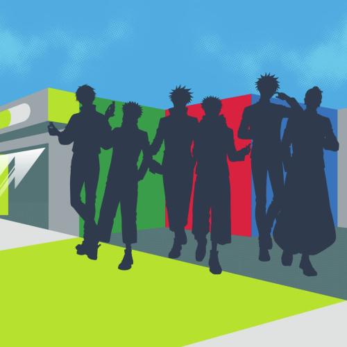『呪術廻戦』×セイムス コラボ予告 シルエットビジュアル