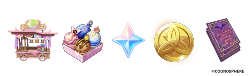 『原神』×サーティワン コラボ ゲーム内アイテムイメージ