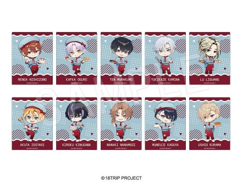 18TRIP×スイーツパラダイス トレーディングクリアイラストカード TypeA 全10種