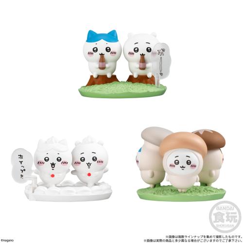 「チョコサプ ちいかわ2」ちいかわ＆ハチワレ（ボーッ）・ちいかわ＆ハチワレ（ホイップ!!）・ちいかわ＆ハチワレ＆うさぎ（きのこ）