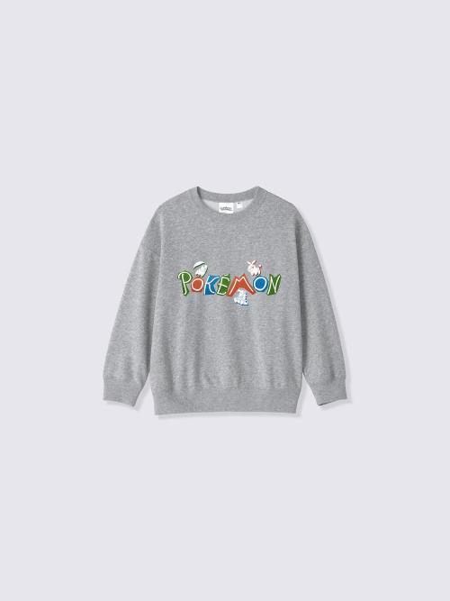 KIDSスウェットプルオーバー Pokémon GRAY