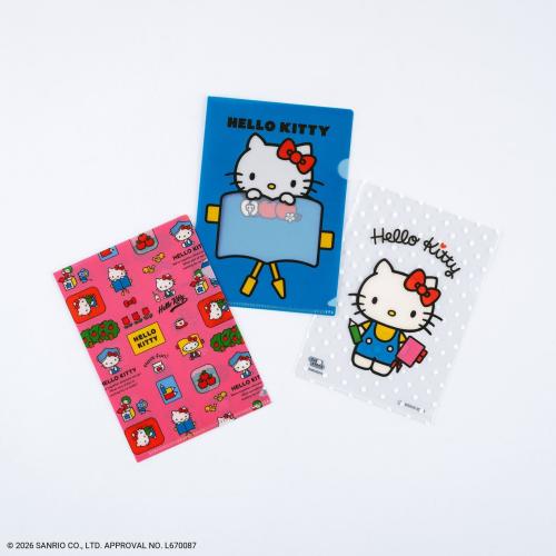 ハローキティ ほぼ日手帳2027 ほぼ日のクリアファイル オリジナルサイズ用（3枚セット）