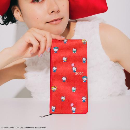 ハローキティ ほぼ日手帳2027 週間手帳weeks「HELLO KITTY／手帳とおともだち」