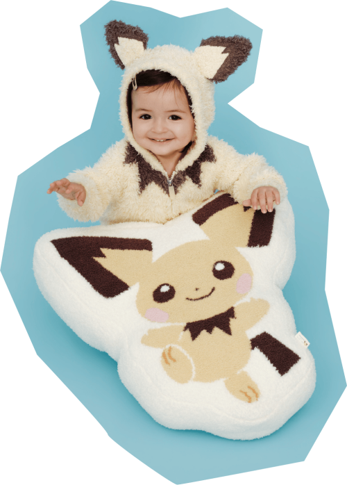 『ポケモン』×ジェラート ピケ ベビモコピチュークッション